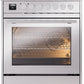 ILVE Professional Plus II 30-Inch Freestanding Dual Fuel Range with 5 Sealed Burner in Stainless Steel (UP30WMPSS)