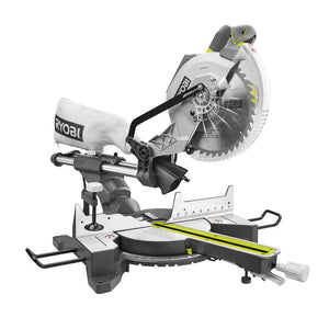 10 in. Sliding Miter Saw with LED and Miter Saw Stand with Tool-Less Height Adjustment