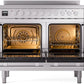 ILVE Professional Plus II 40-Inch Induction Range in Stainless Steel (UPDI406WMPSS)
