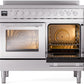 ILVE Professional Plus II 40-Inch Induction Range in Stainless Steel (UPDI406WMPSS)