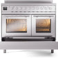 ILVE Professional Plus II 40-Inch Induction Range in Stainless Steel (UPDI406WMPSS)
