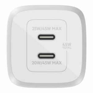 Belkin BOOSTCHARGE Dual USB-C GaN Wall Charger 45W