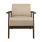August Brown Accent Chair