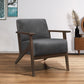 August Dark Gray Accent Chair