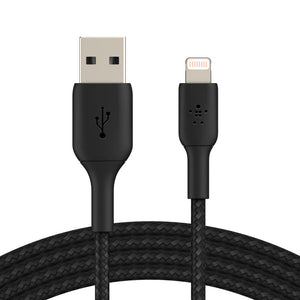 Belkin BOOST CHARGE Braided Lightning to USB-A Cable 6ft