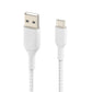 Belkin BOOST CHARGE Braided USB-C to USB-A Cable 6ft