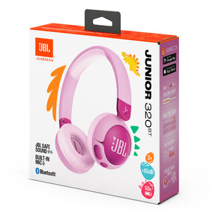 JBL Junior 320 BT Kid Safe On-Ear Wireless Headphones (Purple)