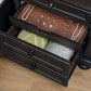 Begonia Grayish Brown Nightstand