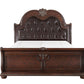 Cavalier Dark Cherry Queen Upholstered Sleigh Bed