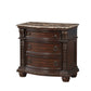 Cavalier Dark Cherry Upholstered Sleigh Bedroom Set