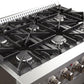 Forno Appliance Package - 36 Inch Dual Fuel Range, Wall Mount Range Hood, Microwave Drawer, AP-FFSGS6156-36-3
