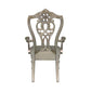 Catalonia Platinum Gold Dining Arm Chair, Set of 2