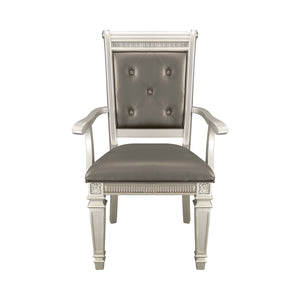 Bevelle Silver Arm Chair, Set of 2