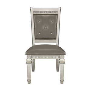 Bevelle Silver Side Chair, Set of 2