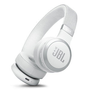 JBL Live 670NC Wireless On-Ear Adaptive Noise Cancelling Headphones (White)