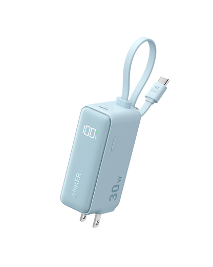 Anker Power Bank (30W, Fusion, Built-In USB-C Cable) | Customizable