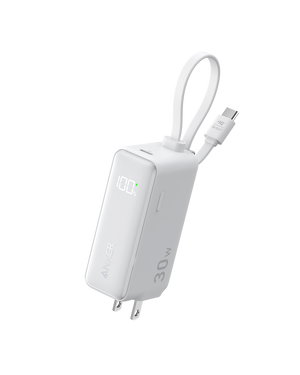 Anker Power Bank (30W, Fusion, Built-In USB-C Cable)
