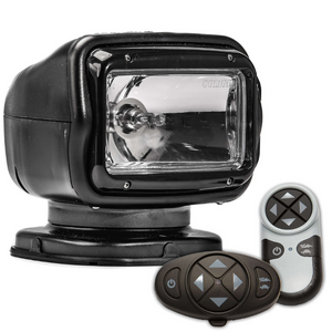 Golight GT Radioray Spotlight Halogen Permanent Mount Wireless Handheld and Dash Remote Black Model 2057GT