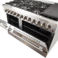 Forno Appliance Package - 48" Dual Fuel Range, 48" Range Hood, Dishwasher, 48" Refrigerator, Microwave Drawer, Wine Cooler, AP-FFSGS6156-48-14