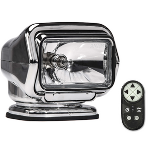 Golight Stryker Spotlight Halogen Portable Magnetic Mount (no shoe) Wireless Handheld Remote Chrome Model 30062ST