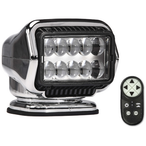 Golight Stryker Spotlight LED Portable Magnetic Mount (no shoes) Wireless Handheld Remote Chrome Model 30065ST