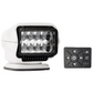 Golight Stryker Spotlight LED Stainless Permanent Mount 20FT Wiring Harness Hardwired Mount Remote White Model 30204ST