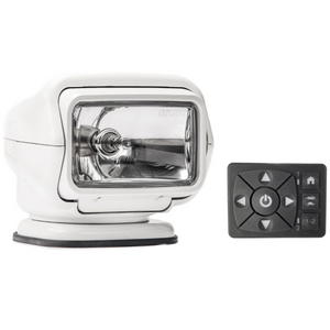 Golight Stryker Spotlight Halogen Permanent Mount Hardwired Mount Remote White Model 3020ST
