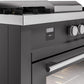 ILVE Professional Plus II 60-Inch Dual Fuel Range with 7 Burners, Griddle, & French Top with Triple Glass Door Oven in Matte Graphite (UP60FSWMPMG)