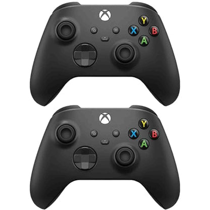 Microsoft Xbox Core Wireless Controller 2-Pack Bundle - Carbon Black - Xbox Series X|S, Xbox One, and Windows Devices Microsoft