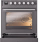 ILVE Professional Plus II 30-Inch Induction Range in Matte Graphite (UPI304WMPMG)