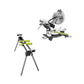 12 in. Sliding Miter Saw with LED and Miter Saw Stand with Tool-Less Height Adjustment