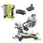 15 Amp 10 in. Sliding Compound Miter Saw and 18-Volt Cordless Airstrike ONE+ Pin Nailer Kit