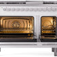 ILVE 48-Inch Professional Plus II Freestanding Dual Fuel Range with 8 Sealed Burner in White (UP48FWMPWH)