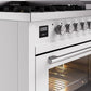ILVE 48-Inch Professional Plus II Freestanding Dual Fuel Range with 8 Sealed Burner in White (UP48FWMPWH)