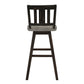 Amsonia Black Swivel Pub Counter Height Chairs, Set of 2