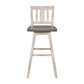 Amsonia White Swivel Pub Counter Height Chairs, Set of 2