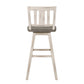 Amsonia White Swivel Pub Counter Height Chairs, Set of 2