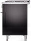 ILVE 48-Inch Professional Plus II Freestanding Dual Fuel Range with 8 Sealed Burner in Glossy Black (UP48FWMPBK)