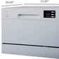SPT SD-2225DSA Energy Star Countertop Dishwasher with Delay Start & LED – Silver