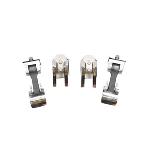 Rugged Ridge 07-18 Jeep Wrangler Stainless Steel Hood Catch Set