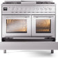 ILVE Professional Plus II 40-Inch Freestanding Dual Fuel Range with 6 Sealed Burner in Stainless Steel (UPD40FWMPSS)