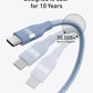 Anker USB-C to USB-C Cable (3 ft / 6 ft, 240W, Upcycled-Braided)