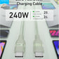 Anker USB-C to USB-C Cable (3 ft / 6 ft, 240W, Upcycled-Braided)