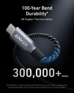Anker Prime Charger (200W, 6 Ports, GaN)  and Anker Prime USB-C to USB-C Cable 240W