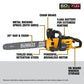 DEWALT 60V MAX 20in. Brushless Cordless Battery Powered Chainsaw with Battery & Charger (DCCS677Y1)