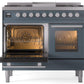 ILVE Professional Plus II 40-Inch Freestanding Dual Fuel Range with 6 Sealed Burner in Blue Grey (UPD40FWMPBG)