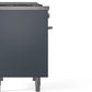 ILVE Professional Plus II 40-Inch Freestanding Dual Fuel Range with 6 Sealed Burner in Blue Grey (UPD40FWMPBG)