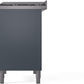 ILVE Professional Plus II 40-Inch Freestanding Dual Fuel Range with 6 Sealed Burner in Blue Grey (UPD40FWMPBG)