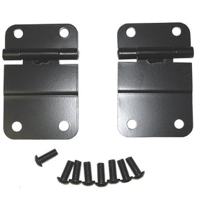 Rugged Ridge 76-86 Jeep CJ Black Lower Tailgate Hinge Set-Clearance