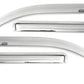 AVS 06-08 Lincoln Mark LT Ventvisor Outside Mount Front & Rear Window Deflectors 4pc - Chrome